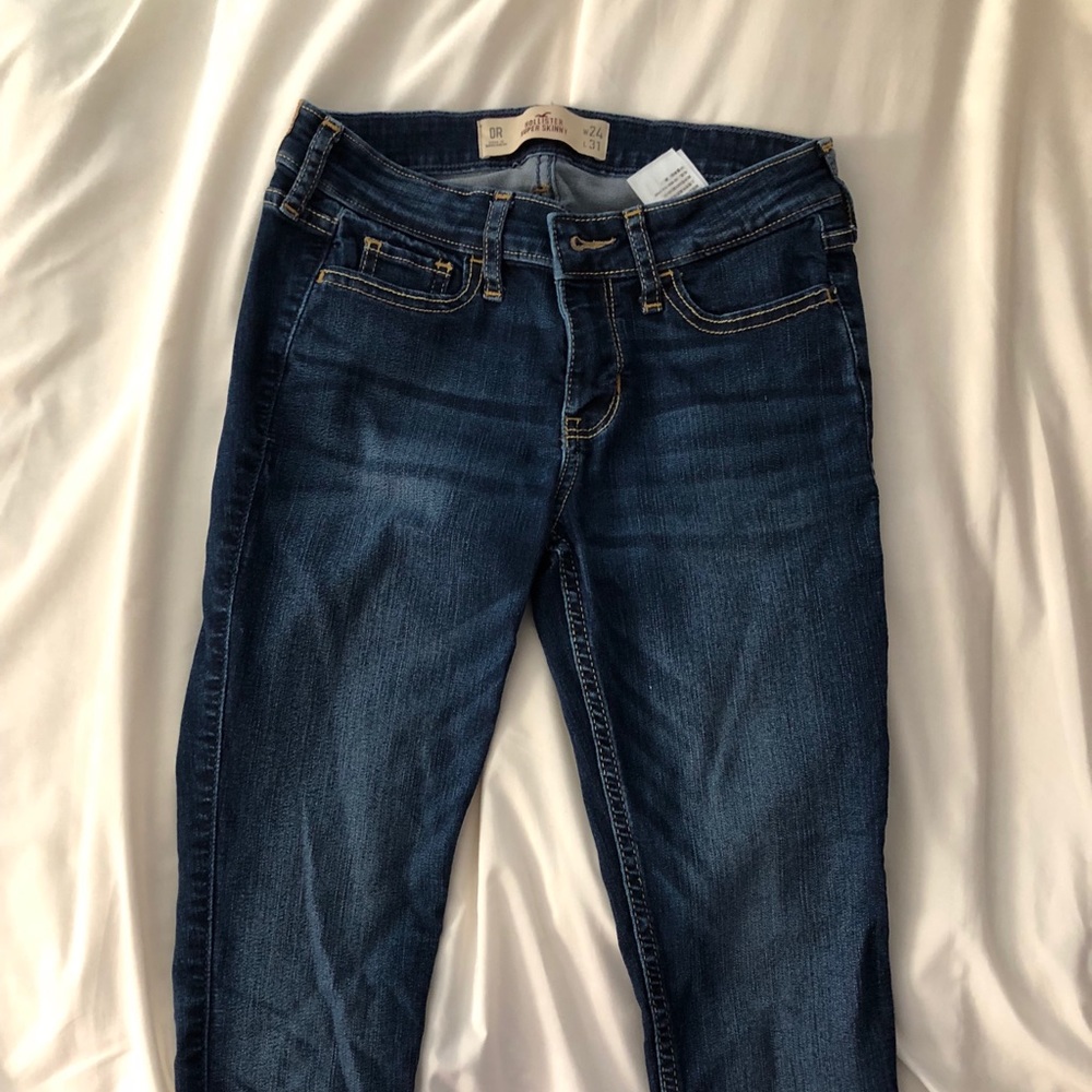 Navy blue jeans
